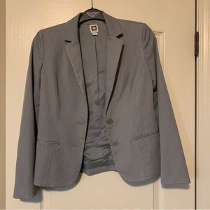 Anne Klein Size 2 Grey Blazer